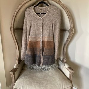 Free People button knit sweater